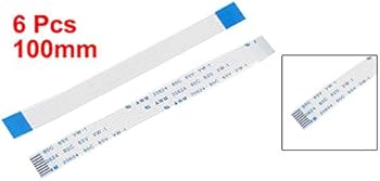 Amazon | uxcell フレキシブルフラットケーブル 6個 100x9mm 1mmピッチ